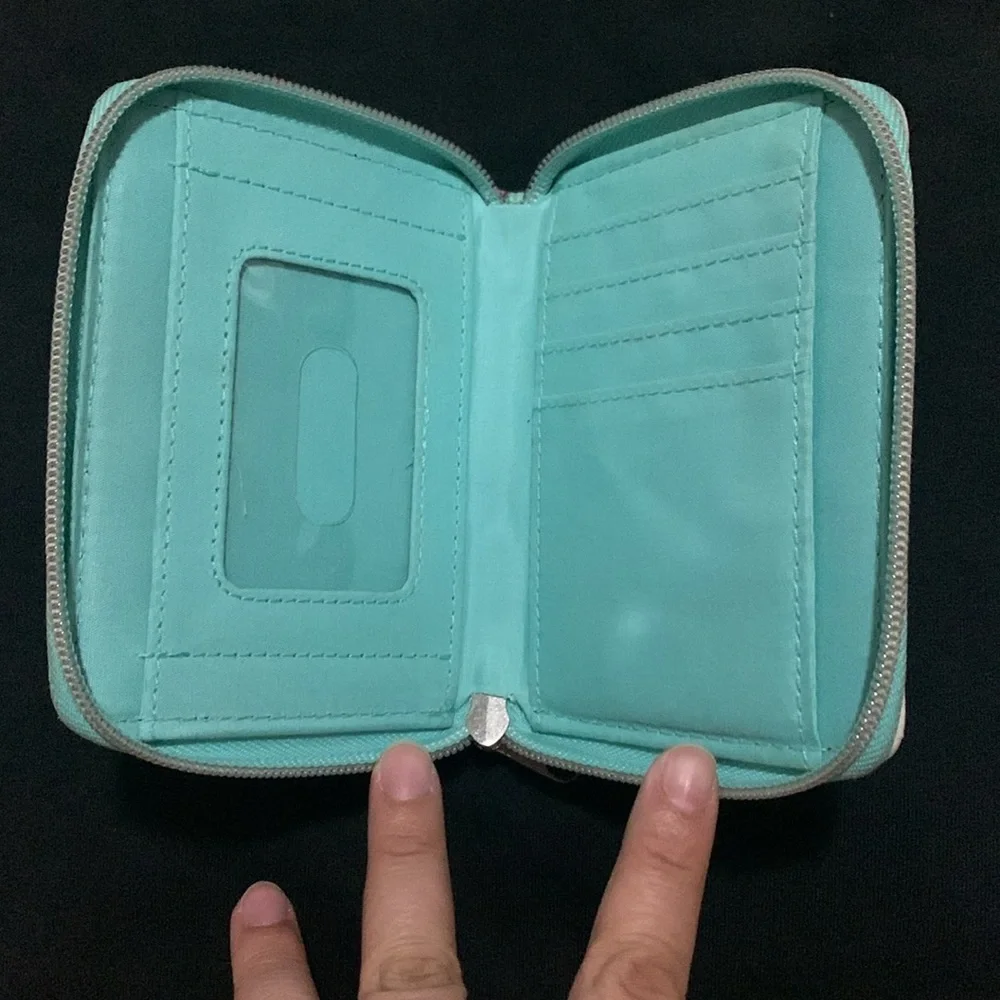 Disney x Loungefly Stitch Pastel Small Zip Around Wallet Card Case